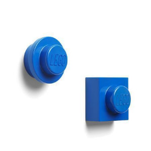 Magnet, modrá, 2 různé tvary, LEGO 40101731