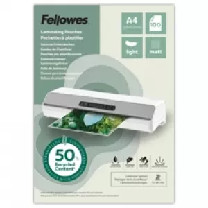 Laminovací fólie Fellowes A4 80 mic z recyklovaného materiálu (50%), matné