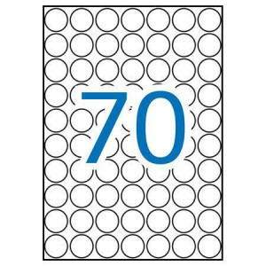 Etikety, kruhové, zelená, průměr 19mm, 560 ks/bal., A5, APLI