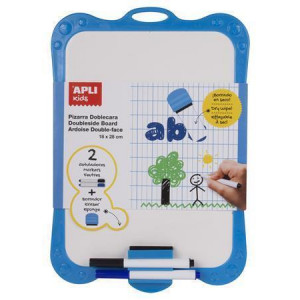 Tabulka s gumou a fixy, oboustranná, APLI Kids 12916