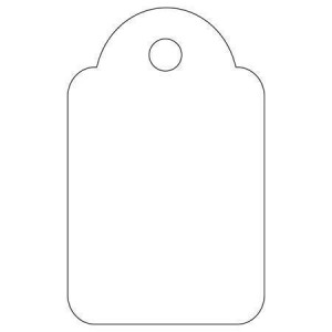 Visačky pro označení zboží, bílá,18 x 29mm, APLI