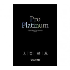 PT-101 Fotografický papír, do inkoustové tiskárny, A4, 300 g, lesklý, 20 listů, CANON