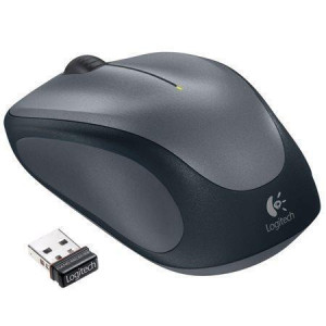 Myš "M235", šedá, bezdrátová, optická, malá, LOGITECH