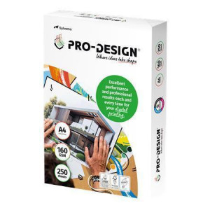 Xerografický papír, pro digitální tisk, A4, 160 g, 250 listů, PRO-DESIGN PRDES160X430(432)