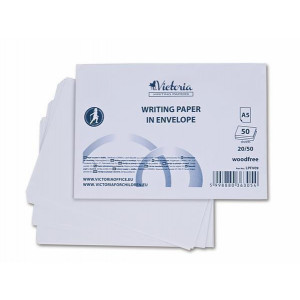 Listové papíry v obálce "Envelope", A5, 20/50, VICTORIA