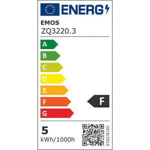 LED žárovka EMOS Lighting E14, 220-240V, 5W, 470lm, 2700k, teplá bílá, 30000h, Classic Candle 102x35x35mm-3pack