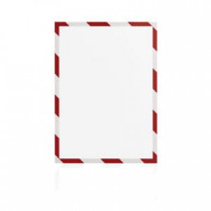 Magnetoplan Magnetofix magnetický rámeček A4 bezpečnostní červeno-bílý (5ks)