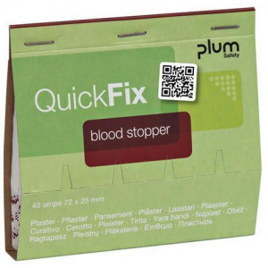 Náhradní náplasti "Quick Fix", hemostatická, 45 ks, PLUM PL5516