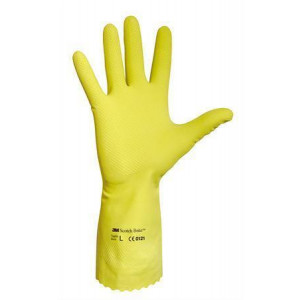 Pracovní rukavice, latex, velikost 9, žluté
