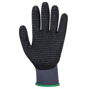 Ochranné rukavice "DermiFlex Ultra Plus", šedo-černá, nylon, nitrilová pěna, velikost XL