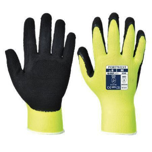 Ochranné rukavice "Hi-Vis Grip", žlutá, latexové, vel. XL, A340YERXL