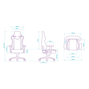 Herní židle Ultradesk Throne, černá