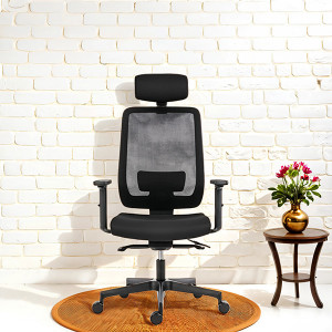 Powerton ERGO LUCIE Kancelářské ergonomické křeslo, Černé