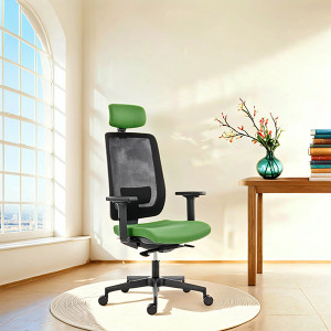 Powerton ERGO LUCIE Kancelářské ergonomické křeslo, Zelené