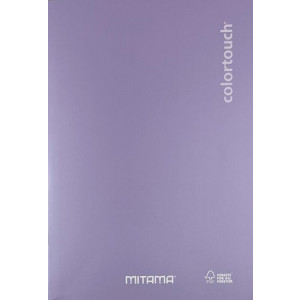 Sešit "Color Touch", A5, čtverečkovaný, 40+2 listů, fialová, MITAMA 62003-90228
