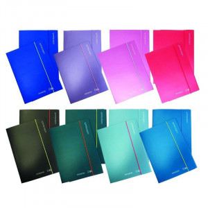 Desky s gumičkou "Color Touch", cyan, MITAMA 62030-90274