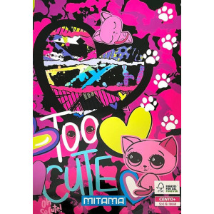 Sešit "Fantasy colours", A4, linkovaný, 52+2 listů, TooCute, MITAMA 62163-90036