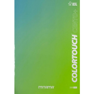 Sešit "Color Touch", A4+, čtverečkovaný, 52+2 listů, zelená modrá, MITAMA 62173-90137