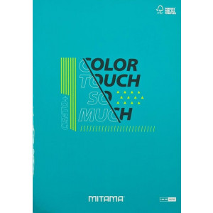 Sešit "Color Touch", A4, čtverečkovaný, 52+2 listů, tyrkysová, MITAMA 62173-90139