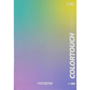 Sešit "Color Touch", A4+, linkovaný s okraji, 52+2 listů, fialová-zelená, MITAMA 62176-90150
