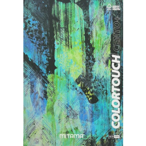 Sešit "Color Touch", A4+, linkovaný s okraji, 52+2 listů, černá-tyrkysová, MITAMA 62176-90153