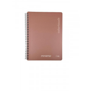 Spirálový sešit "i-Note", 18,5x24, čtverečkovaný, 90 listů, lososová, MITAMA 62282-90193