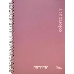 Spirálový sešit "i-Note", 18,5x24, čtverečkovaný, 90 listů, růžová, MITAMA 62282-90194