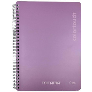 Spirálový sešit "i-Note", 18,5x24, čtverečkovaný, 90 listů, fialová, MITAMA 62282-90195