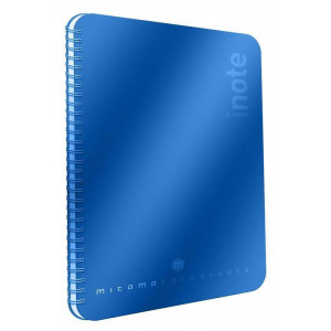 Spirálový sešit "i-Note", 18,5x24, čtverečkovaný, 90 listů, modrá, MITAMA 62282-90198