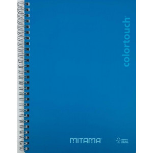 Spirálový sešit "i-Note", 18,5x24, linkovaný, 90 listů, cyan, MITAMA 62283-90204