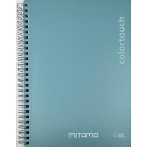 Spirálový sešit "i-Note", 18,5x24, linkovaný, 90 listů, tyrkysová, MITAMA 62283-90205