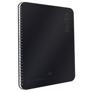Spirálový sešit "i-Note", 18,5x24, linkovaný, 90 listů, černá, MITAMA 62283-90207
