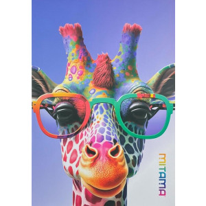 Sešit "Animal", A4, linkovaný, 40+2 listů, žirafa, MITAMA 62733-90103