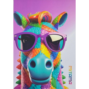 Sešit "Animal", A4, linkovaný, 40+2 listů, kůň, MITAMA 62733-90107