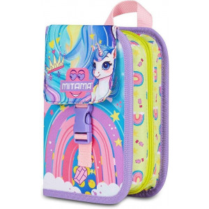 Penál plný "4Zip", rainbow, MITAMA 64855