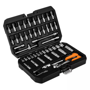 Sada nástrčných klíčů, 10-201, 55, velikost 1/4, kufřík,, NEO TOOLS