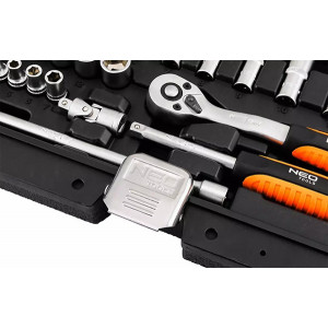 Sada nástrčných klíčů, 10-231, 23 ks, velikost 1/4, kufřík,, NEO TOOLS