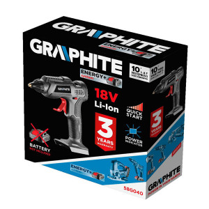 Tavící pistole ENERGY+ 200W, Graphite 58G040, Maximální teplota 210c, černá