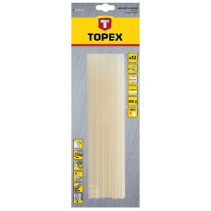 Náplně do tavicí pistole 11x250mm, Topex 42E113, 12 kusů, čiré