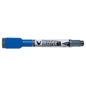 Popisovač na bílou tabuli "V-Board Master S", modrá, 0,8 mm, UF, s houbičkou, PILOT WBME-VS-UF-L-BG