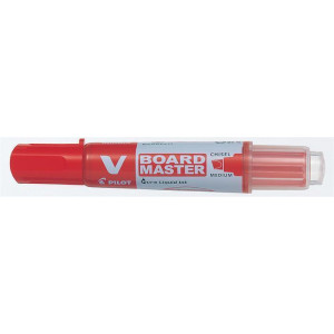 Popisovač na bílou tabuli "V-Board Master", červená, 2,2 mm, klínový hrot, PILOT