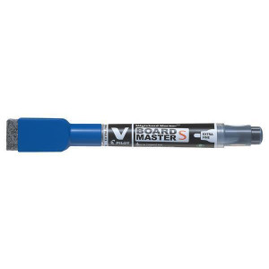Popisovač na bílou tabuli "V-Board Master S", modrá, 1,3 mm, EF, s houbičkou, PILOT WBME-VS-EF-L-BG