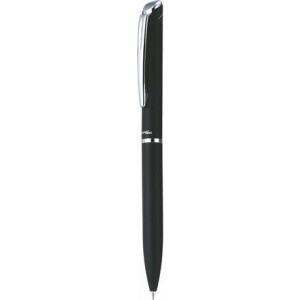 Kuličkové pero "EnerGel BL-2007", modrá, 0,35 mm, otočný mechanismus, kovové, černé tělo, PENTEL BL2