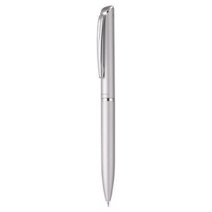 Kuličkové pero "EnerGel BL-2007", modrá, 0,35 mm, otočný mechanismus, kovové, stříbrné tělo, PENTEL