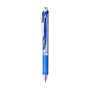 Gelové pero "EnerGel BLN75", modrá, 0,25 mm, stiskací mechanismus, PENTEL BLN75-CO