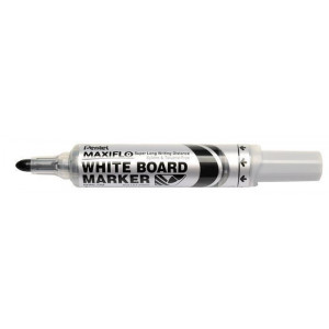 Popisovač na bílou tabuli "Maxiflo MWL5M", černá, 2,5 mm, kuželový hrot, PENTEL