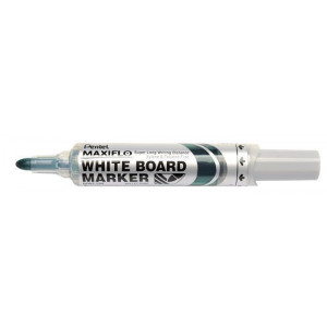 Popisovač na bílou tabuli "Maxiflo MWL5M", zelená, 2,5 mm, kuželový hrot, PENTEL