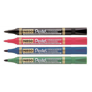 Permanentní popisovač "N850", černá, 1,5 mm, kuželový hrot, PENTEL N850-AE