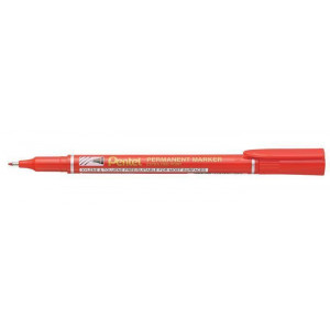 Permanentní popisovač "NF450", červená, 0,5 mm, PENTEL NF450-B