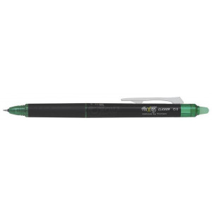 Roller "Frixion Point Clicker", zelená, 0,25 mm, vymazatelný, PILOT
